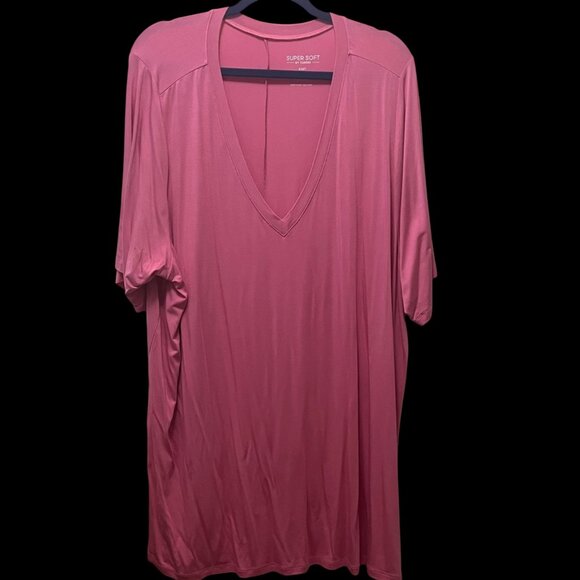 Torrid Super Soft V-Neck Tunic Tee size 5X EUC - Picture 3 of 3